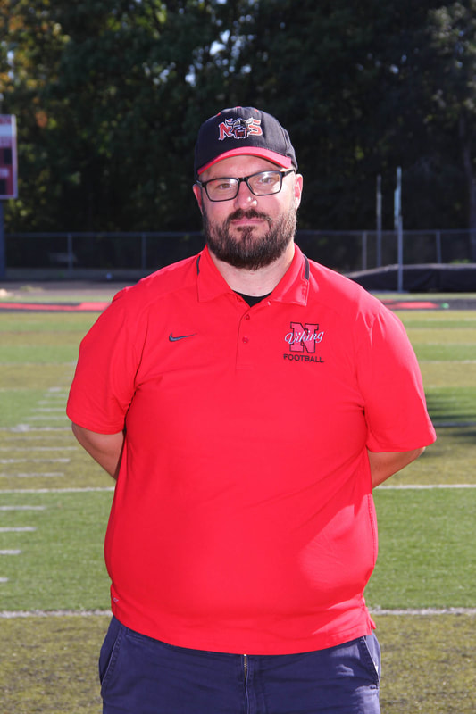 
Troy Walker is the Defensive coordinator here at North Salem as well as a Physical Education Teacher and Track coach. Troy has coached here at North Salem since 2008. Most recently named OACA 2017 Assistant Coach of the year for Track and Field as well as 2015 GVC Assistant coach of the year for football.

Tony Davis is the Head Offensive Line coach here at North Salem High as well as the Head Junior Varsity coach. Tony played for Willamette University and is a full time staff member here at North. Coach Davis has coached here at North since 2010

Coach Brent Turner, is the Varsity Running backs coach and the Offensive coordinator for the Junior Varsity. Brent played football at Willamette University and is a full time staff member here at North. Coach Turner has coached here at North Salem since 2014.

David Richards is the Varsity Tight Ends coach. He also works with the Youth Football League and has been coaching here at North since 2015

